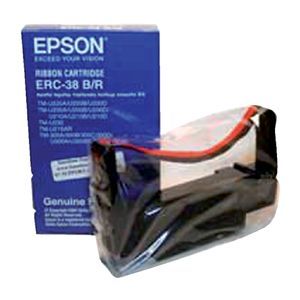 Picture 1 of Lint Epson S015245 voor ERC38 nylon zwart/rood