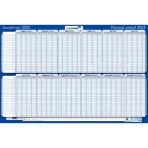 Picture 1 of Projectplanner 2026 Legamaster 90x60cm horizontaal gelamineerd Engelstalig