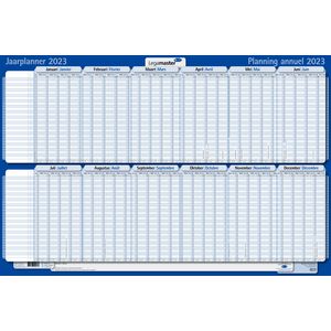 Picture 1 of Projectplanner 2026 Legamaster 90x60cm horizontaal gelamineerd Engelstalig