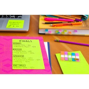 Picture 6 of Memoblok Post-it 4690 Super Sticky 101x152mm lijn Carnival 3 stuks