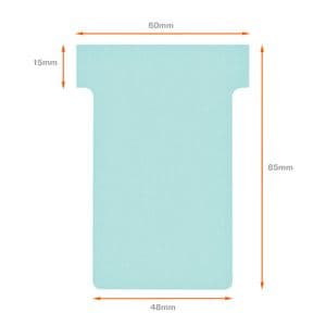 Picture 6 of T-kaart Nobo nr.2 48mm blauw 100 stuks