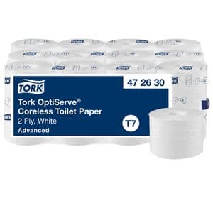 Picture 1 of Toiletpapier Tork T7 Advanced Optiserve Coreless 2-laags 94m wit 472630