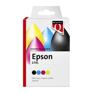 Picture 1 of Inktcartridge Quantore alternatief tbv Epson 27XL zwart+3kleur