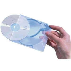 Picture 2 of Cd opbergbox Quickflip standaard blauw 5 stuks
