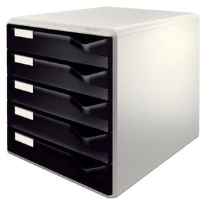 Picture 1 of Ladenblok Leitz A4 5 laden zwart/wit