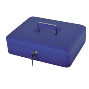Picture 2 of Geldkist Pavo met muntsorteerbak 300x240x90mm blauw