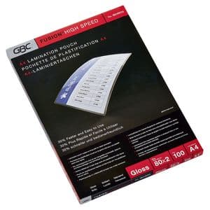 Picture 1 of Lamineerhoes GBC A4 highspeed 2x80micron 100 stuks