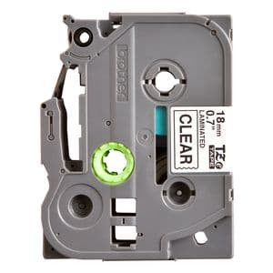 Picture 2 of Labeltape Brother P-touch TZe-141 standaard 18mm zwart op transparant