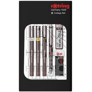 Picture 2 of Tekenset rOtring Isograph college 0.25mm, 0.35mm en 0.5mm 34 stuks