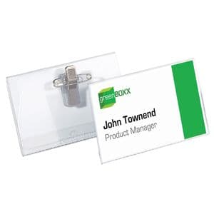 Picture 1 of Badge Durable 8101 met combiklem 54x90mm