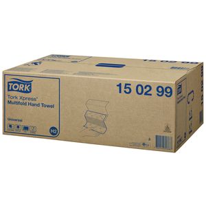 Picture 2 of Handdoek Tork H2 Xpress Universal multifold 2-laags 213x234mm 20x237 vel wit 150299