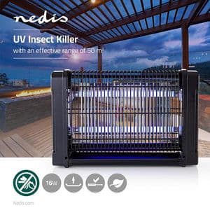 Picture 5 of Insectenlamp Nedis electrisch 2x8watt 50M2 zwart