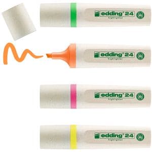 Picture 2 of Markeerstift edding 24 EcoLine assorti set à 4 stuks