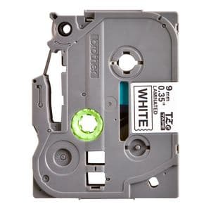 Picture 2 of Labeltape Brother P-touch TZe-221 standaard 9mm zwart op wit