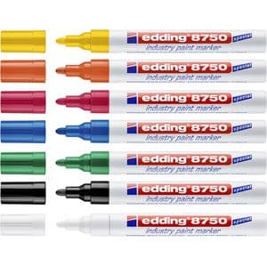 Picture 1 of Paintmarker edding 8750 industrie 2-4mm zwart