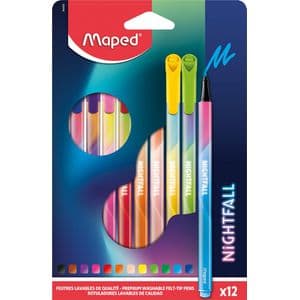 Picture 1 of Viltstift Maped Nightfall set á 12 kleuren