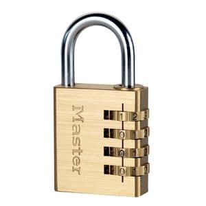 Picture 1 of Hangslot MasterLock combinatieslot messing 40mm