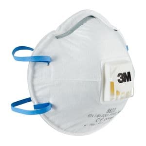 Picture 5 of Stofmasker 3M voor schuren 8822 FFP2 met ventiel 5 stuks
