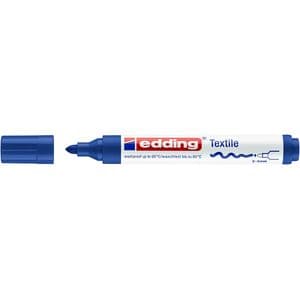 Picture 1 of Textielmarker edding 4500 rond 2-3mm blauw