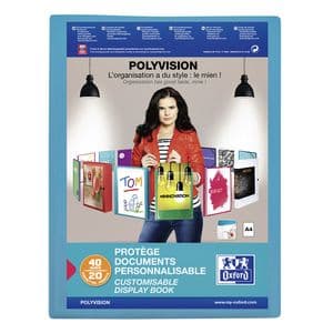 Picture 1 of Showalbum Oxford Polyvision A4 20-tassen PP blauw
