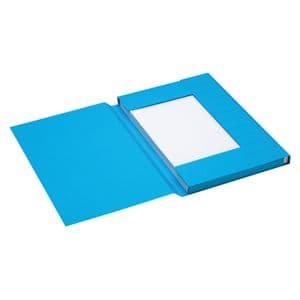 Picture 2 of Dossiermap Secolor folio 3 klep 100% gerecycled karton 250 gr blauw