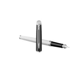 Picture 4 of Vulpen Waterman Hémisphère Colour Blocking black en white CT fijn