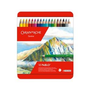 Picture 1 of Kleurpotloden Caran d'Ache Pablo assorti blik à 18stuks