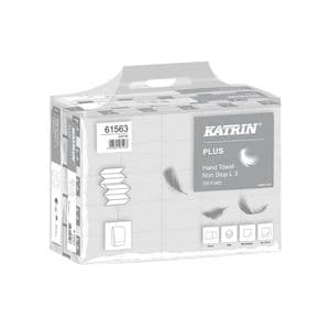 Picture 1 of Handdoek Katrin Plus w-vouw 3-laags 240x320mm 25x90 vel wit 61563