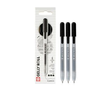Picture 4 of Gelschrijver Sakura Gelly Roll Classic 08 klikfunctie zwart 3 stuks