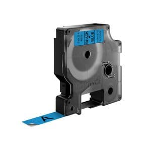 Picture 3 of Labeltape Dymo LabelManager D1 polyester 12mm zwart op blauw