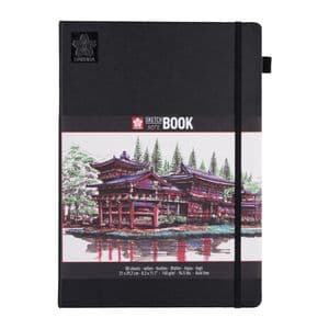 Picture 1 of Schetsboek Sakura 80 witte vellen 140gr 210x297mm zwart