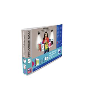 Picture 1 of Presentatieringband Oxford Polyvision Maxi A3 dwars 4-rings D-mech 30mm transparant