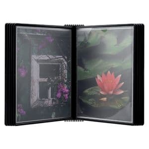 Picture 1 of Wandelement Djois Flex-O-Frame premium A4 met 10-tassen zwart