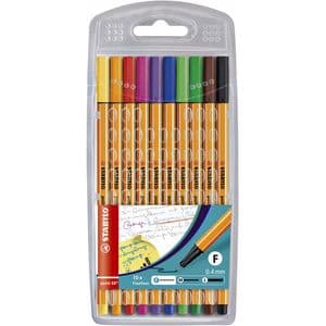 Picture 1 of Fineliner STABILO point 88/10 fijn assorti 10 stuks