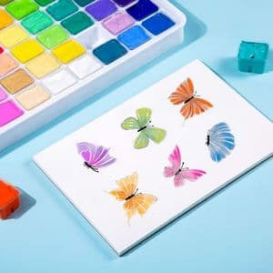Picture 3 of Gouache HIMI 56 kleuren 30gr inclusief neon en matellic opbergbox wit