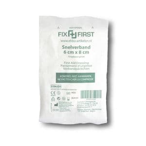 Picture 1 of Snelverband FixFirst gerold 6x8cm 10 stuks