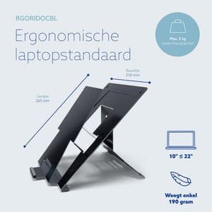 Picture 6 of Laptopstandaard R-Go Riser Documenthouder