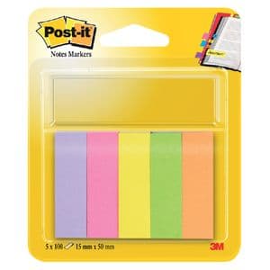 Picture 1 of Markeerstrook Post-it 670 15x50mm papier assorti 5x100vel