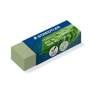 Picture 2 of Gum Staedtler Eco 52680 65x23x10mm olijfgroen 20 stuks