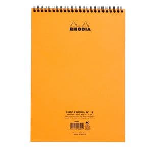 Picture 3 of Spiraalblok Rhodia A4 lijn 160 pagina's 80gr oranje