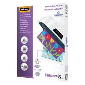Picture 1 of Lamineerhoes Fellowes A3 2x80micron glans 100 stuks