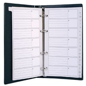 Picture 2 of Telefoonalbum Kangaro 215x130mm A-Z 4-rings zwart