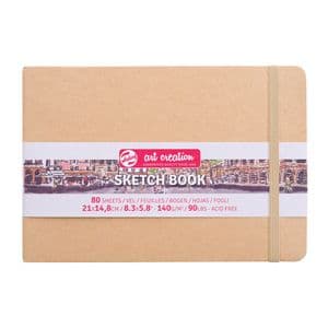 Picture 1 of Schetsboek Talens Art Creation 80 witte vellen 140gr 210x150mm kraft