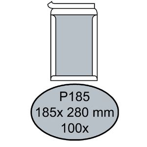 Picture 2 of Envelop Quantore bordrug P185 185x280mm zelfklevend wit 100 stuks
