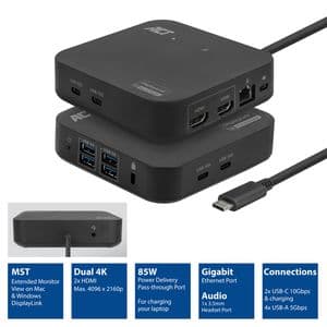 Picture 2 of Dockingstation ACT USB-C Dual Monitor met Power Delivery