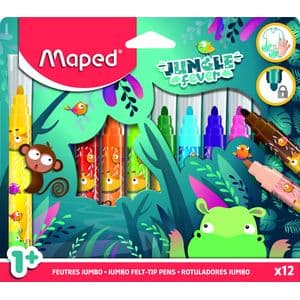 Picture 1 of Viltstift Maped Jungle Fever Jumbo set à 12 kleuren