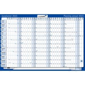 Picture 1 of Jaarplanner 2026 Legamaster 90x60cm horizontaal gelamineerd Engelstalig