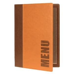 Picture 2 of Menukaart Securit Trendy A5 1 x 2 tassen bruin