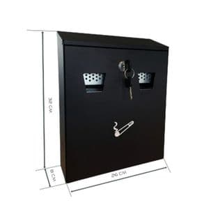Picture 3 of Asbak BRASQ wand 32x26cm zwart