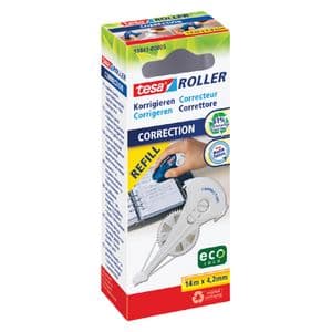 Picture 1 of Correctietape navulling tesa® ecoLogo® 14mx4,2mm hangdoosje